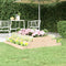 vidaXL - Plantenbak - 110x110x27 - cm - massief - grenenhout