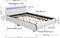 Juskys Sevilla - Bedframe - LED Verlichting - 140 x 200 cm - Wit