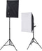 vidaXL - Fotostudioset - met - softboxlampen, - achtergrond - en - reflector