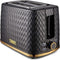 Tower Empire Retro Broodrooster - 2 Sneden - Zwart