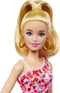 Barbie Fashionistas - Jurk met roze, rode en paarse bloemen - Barbiepop