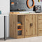 vidaXL - Garagekast - 30x51x85 - cm - massief - grenenhout - artisan - eikenkleurig