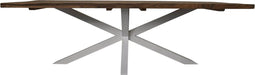 HSM Collection -Rechthoekige tafel tuin - 200x100x76 - Naturel/wit - Teak/metaal