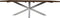 HSM Collection -Rechthoekige tafel tuin - 200x100x76 - Naturel/wit - Teak/metaal