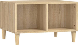 vidaXL - Salontafel - 60x50x36,5 - cm - bewerkt - hout - sonoma - eikenkleurig