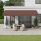 vidaXL - Luifel - handmatig - uittrekbaar - 600x350 - cm - bruin