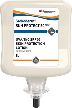 Deb Zonnebrandcrème voor dispenser Factor 50 - 1 Liter - Ongeparfumeerd - Waterbestendig