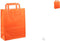 Papieren tas 22x10x28cm 50 stuks oranje Op=OP