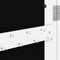 vidaXL - Sieradenkast - met - spiegel - wandgemonteerd - 30x8,5x90 - cm - wit