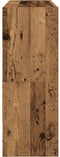 vidaXL - Schoenenrekken - 2 - st - stapelbaar - 89,5x30x40 - cm - oud - houtkleurig