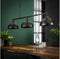 Hanglamp van 3 Lampen industrieel - Donkergrijs Metaal - Eetkamer - Woonkamer - Rond - Hanglamp - In Hoogte Verstelbaar tot 1500 cm - 118 cm breed - Snoerlengte 150 cm - Voedingstype Netstroom