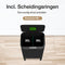 Loftey Prullenbak (2023) - 60L - Push/Touch - Zwart/RVS