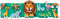 Aquabeads Wild Safari Scene- complete set