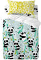 Dekbedovertrek set HappyFriday Moshi Moshi Panda Garden Blue Blauw Wieg voor baby's 2 Onderdelen