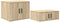 vidaXL - Opbergkast - Sonoma - Eik - 108x41x40 - cm - van - Houtcomposiet