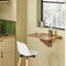 SoBuy FWT03-PF - Opklapbare Wandtafel - Ruimtebesparend - Bruin