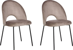 Set van 2 eetkamerstoelen COVELO Taupe