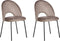 Set van 2 eetkamerstoelen COVELO Taupe