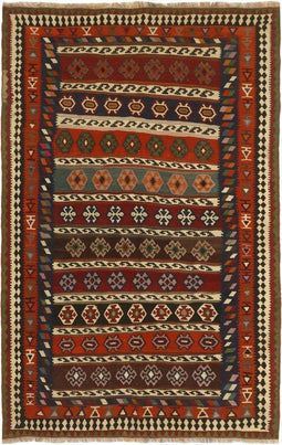 MOMO Rugs - MOMO Rugs Kelim Old 117 Vloerkleed - 160x248 cm - Vierkant - Tapijt - - Meerkleurig