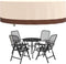 vidaXL - Tuinmeubelhoes - rond - 600D - Ø - 279x71 - cm - oxford - beige