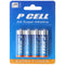 P-Cell Mignon AA batteries in a practical set of 4, 4 pieces LR6 1.5V battery