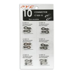 P.Y.C. pyc kettingschakel 10 speed per 6 stuks op kaart