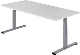 Bureau NPO Pro-Fit instelbaar 120x80cm alu frame wit blad