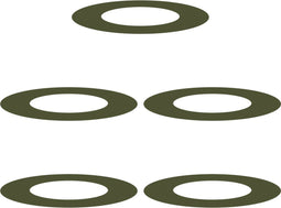 vidaXL - Plateau - Boomring - 5 - stuks - Olijfgroen - Ø40/70 - cm - Staal