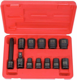 KS Tools Zeskants slagdoppen set kort 1/2'' 12-delig 515.0112