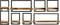 HSM Collection Wandplanken Levels Live Edge B Naturel/Zwart Acacia/Ijzer