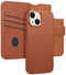 Accezz iPhone 14 - Leather Bookcase 2-in-1 voor MagSafe - Sienna Brown