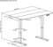 VDD - Bureau - Elektrisch verstelbaar - 140x60 cm - Zwart frame - Bruin houten blad