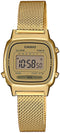 Casio Vintage Mini LA670WEMY-9EF - Polshorloge - Goudkleurige Milanees band - 24,6 mm