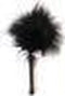 Secret Play Black Marabou Duster