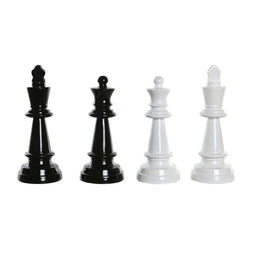 Decoratieve figuren DKD Home Decor Zwart Wit Hars Schaakstukken Modern (11 x 11 x 27,5 cm) (4 Stuks)