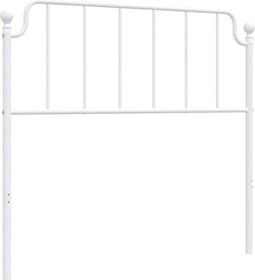 vidaXL - Hoofdbord - 107 - cm - metaal - wit