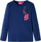 vidaXL - Kindershirt - met - lange - mouwen - 140 - marineblauw