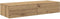 vidaXL - Wandschap - met - lades - 100x36x19 - cm - bewerkt - hout - artisanaal - eiken