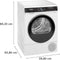 Siemens WQ33G2D41 - Warmtepompdroger - 9 kg - autoDry - 63 dB - Energieklasse C - Wit