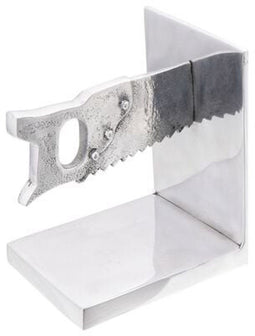 vidaXL - Boekensteunen - 2 - stuks - Zilver - 11x14x17,5 - cm - Aluminium - Zaag