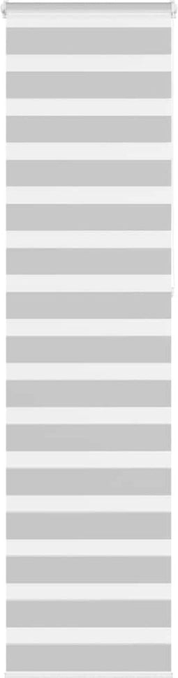 vidaXL - Zebra - rolgordijn - 55x230 - cm - stofbreedte - 50,9 - cm - lichtgrijs