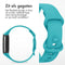 imoshion Siliconen bandje - Geschikt voor Fitbit Charge 6, Charge 5 - Turquoise - L
