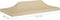 vidaXL - Partytentdak - 270 - g/m² - 6x3 - m - beige