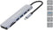 Conceptronic DONN19G - 7-in-1 Docking Station - HDMI USB-A 3.0 x 3 SD TF/MicroSD 100W USB PD - Grijs