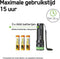 GP LED Zaklamp C31 - 300 Lumen - Aluminium antislip - Zwart met groen