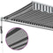 vidaXL - Luifel - automatisch - uittrekbaar - 400x300 - cm - antraciet - en - wit