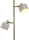Dyberg Larsen Ocean - Vloerlamp - Retro design - Beige/Brass