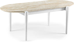 Furntastik Felgueiras Salontafel ovaal, 120x60 cm, golden pure