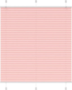 vidaXL - Plissé - rolgordijn - 115x100cm - stofbreedte - 114,4cm - polyester - roze