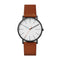 Skagen Signatur SKW6374 - Herenhorloge - 40 mm - Goudkleurig met bruine lederen band